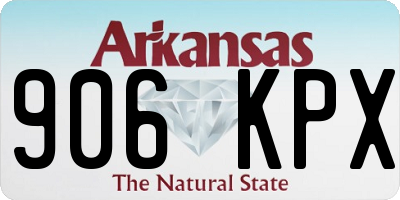 AR license plate 906KPX