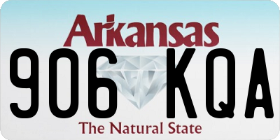AR license plate 906KQA