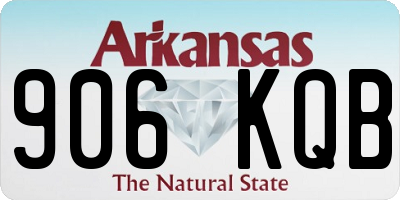 AR license plate 906KQB