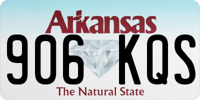 AR license plate 906KQS