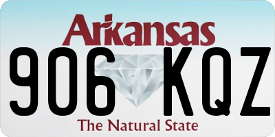AR license plate 906KQZ