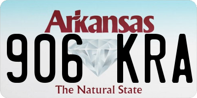 AR license plate 906KRA
