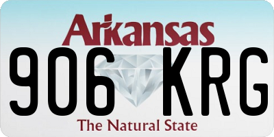 AR license plate 906KRG