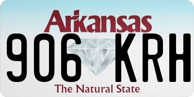 AR license plate 906KRH