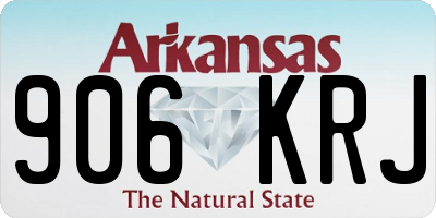 AR license plate 906KRJ