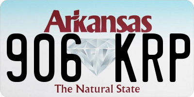 AR license plate 906KRP