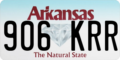 AR license plate 906KRR