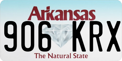 AR license plate 906KRX