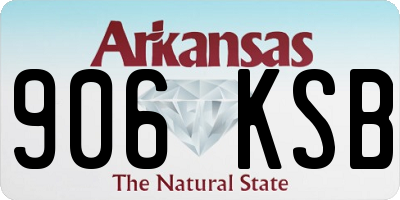 AR license plate 906KSB