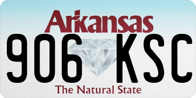 AR license plate 906KSC