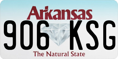 AR license plate 906KSG