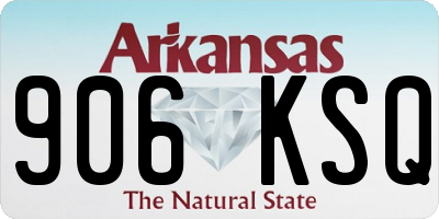 AR license plate 906KSQ