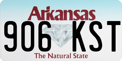 AR license plate 906KST