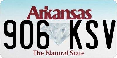 AR license plate 906KSV