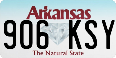 AR license plate 906KSY