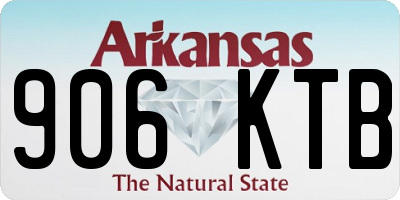AR license plate 906KTB