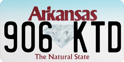 AR license plate 906KTD