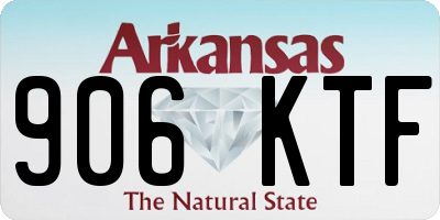 AR license plate 906KTF
