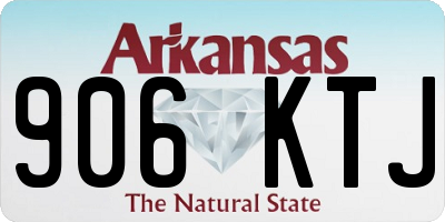 AR license plate 906KTJ