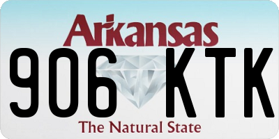 AR license plate 906KTK