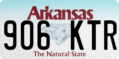 AR license plate 906KTR