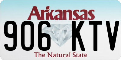 AR license plate 906KTV