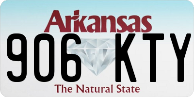 AR license plate 906KTY