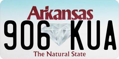 AR license plate 906KUA