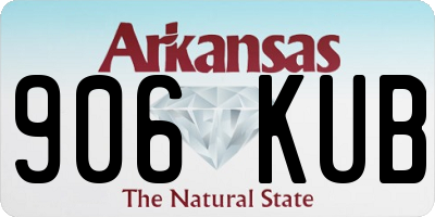 AR license plate 906KUB