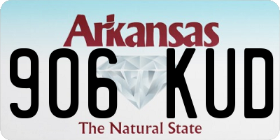 AR license plate 906KUD