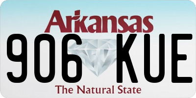 AR license plate 906KUE