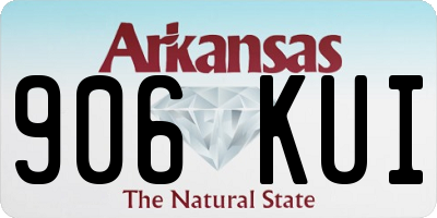 AR license plate 906KUI