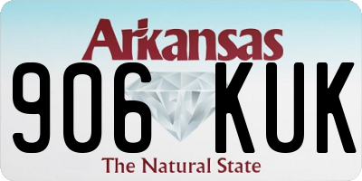 AR license plate 906KUK