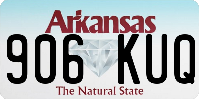 AR license plate 906KUQ
