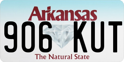 AR license plate 906KUT
