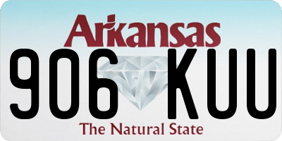 AR license plate 906KUU