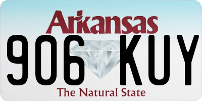 AR license plate 906KUY