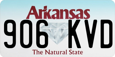 AR license plate 906KVD