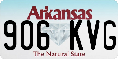 AR license plate 906KVG