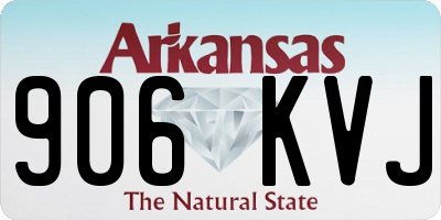 AR license plate 906KVJ