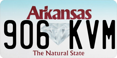 AR license plate 906KVM