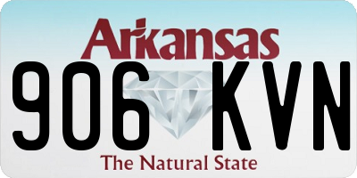 AR license plate 906KVN