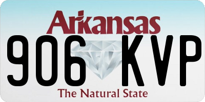 AR license plate 906KVP