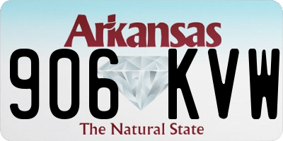 AR license plate 906KVW