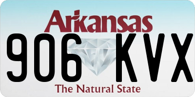 AR license plate 906KVX