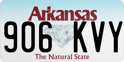 AR license plate 906KVY