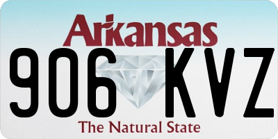 AR license plate 906KVZ