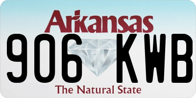AR license plate 906KWB