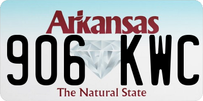 AR license plate 906KWC