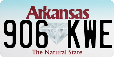 AR license plate 906KWE